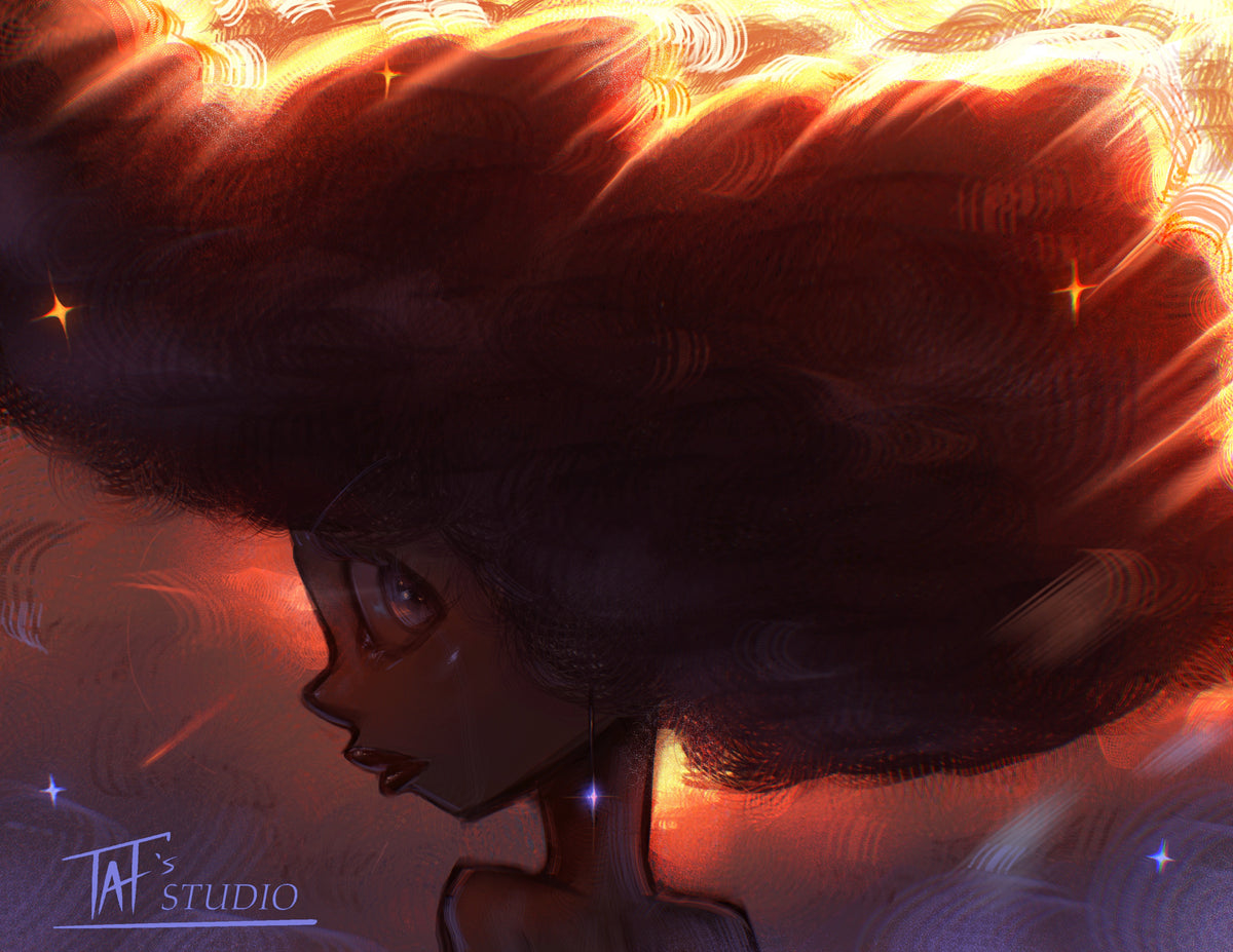 'Clouded' Print