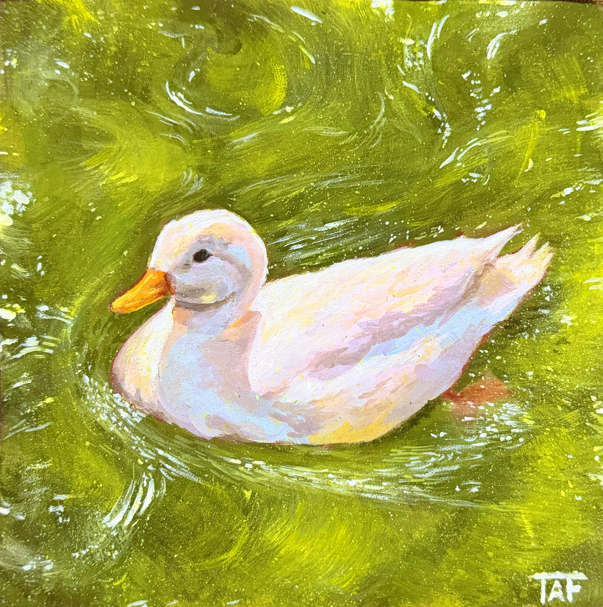 In The Pond, 8x8 Inch Original