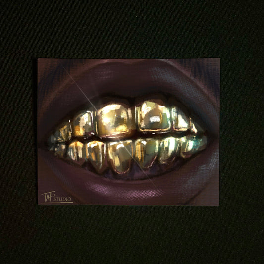 '24K Gold Smile' Sticker