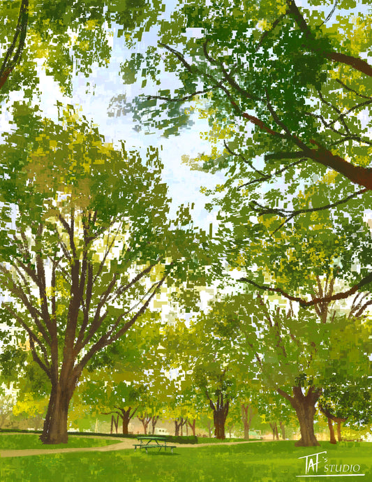 'A Walk in the Park' Print