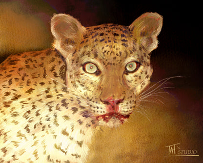 'Flashing Jaguar' Print