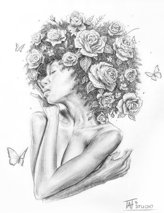 'Floral Embrace' Print
