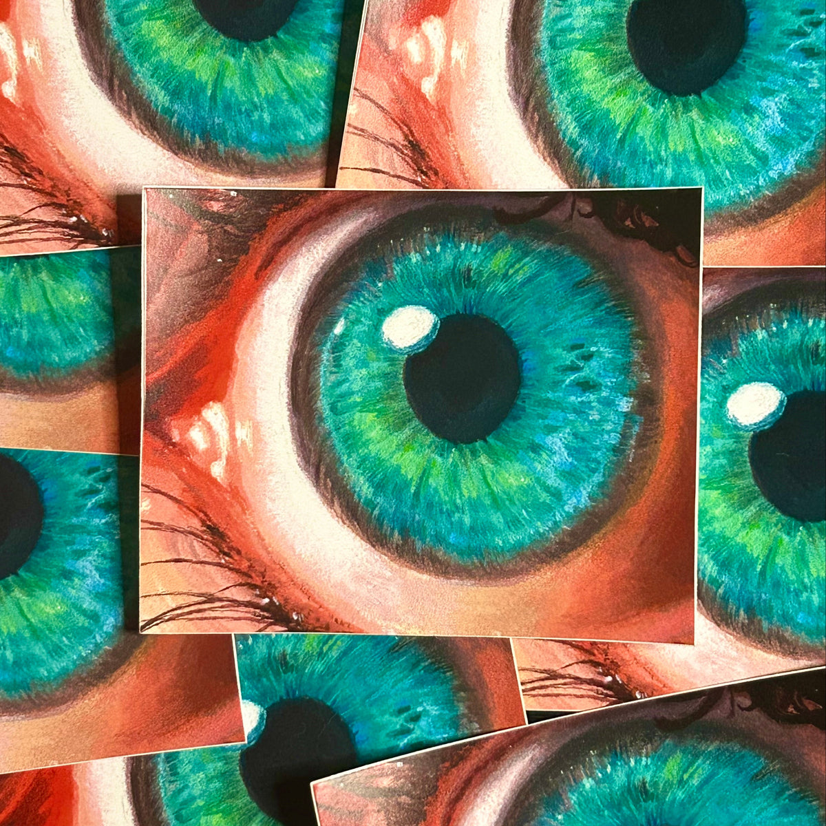 'Teal Eye' Sticker