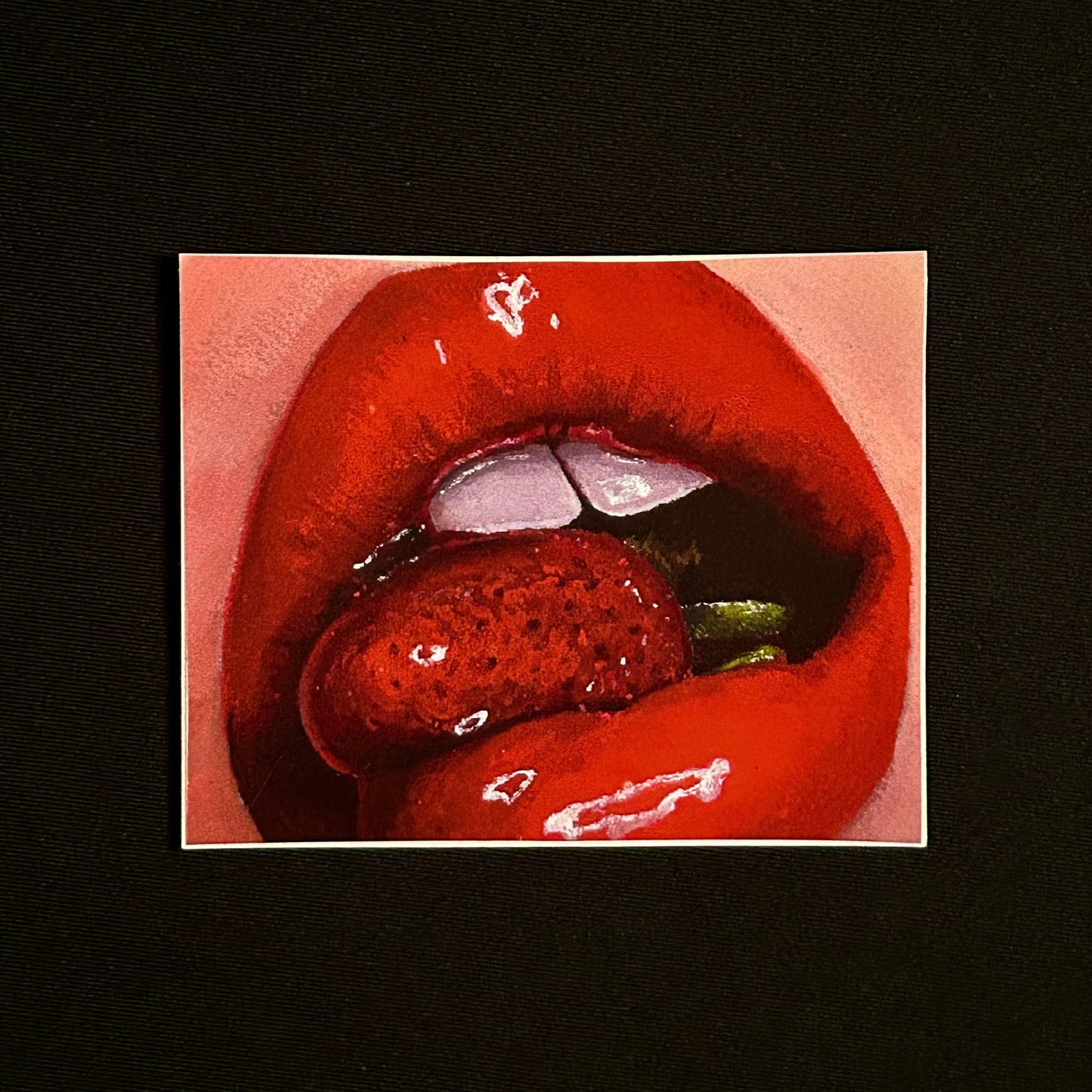 'Strawberry Lip' Sticker