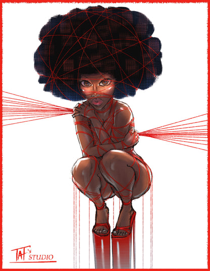 'Tied' Print