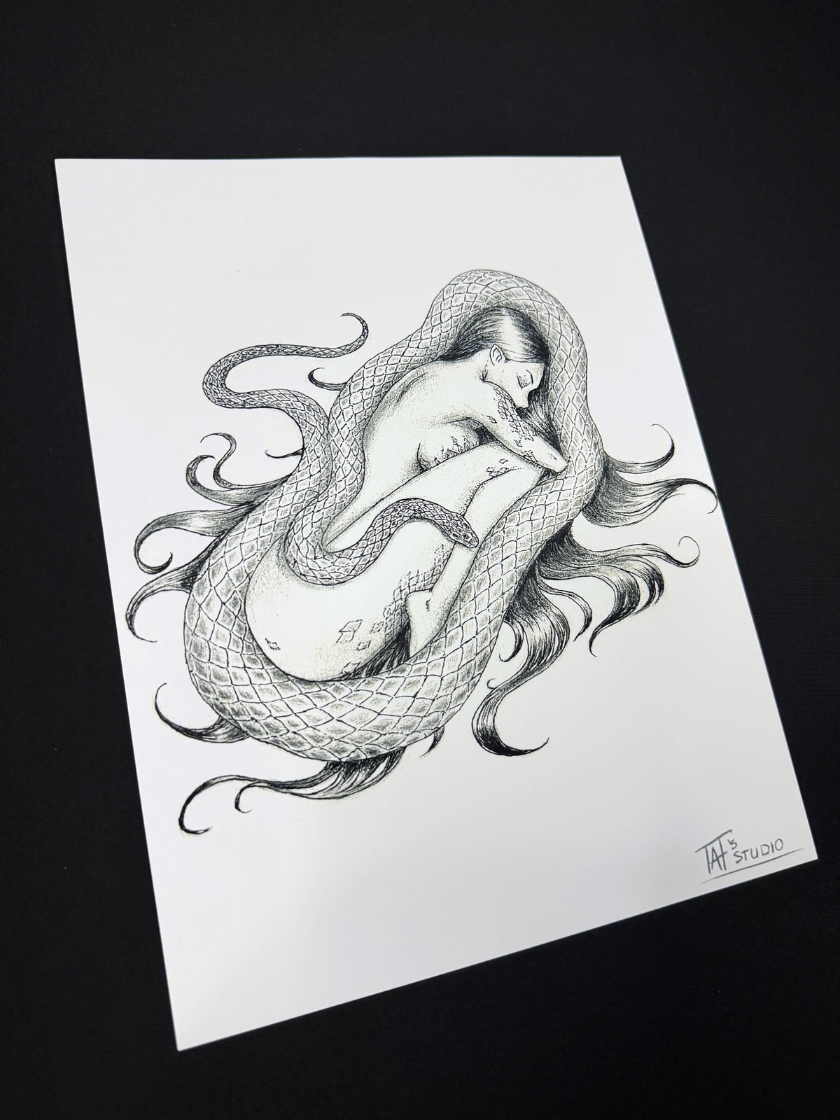 'The Bed of Snakes' Print
