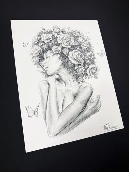 'Floral Embrace' Print
