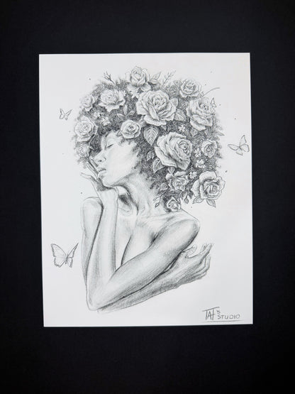 'Floral Embrace' Print